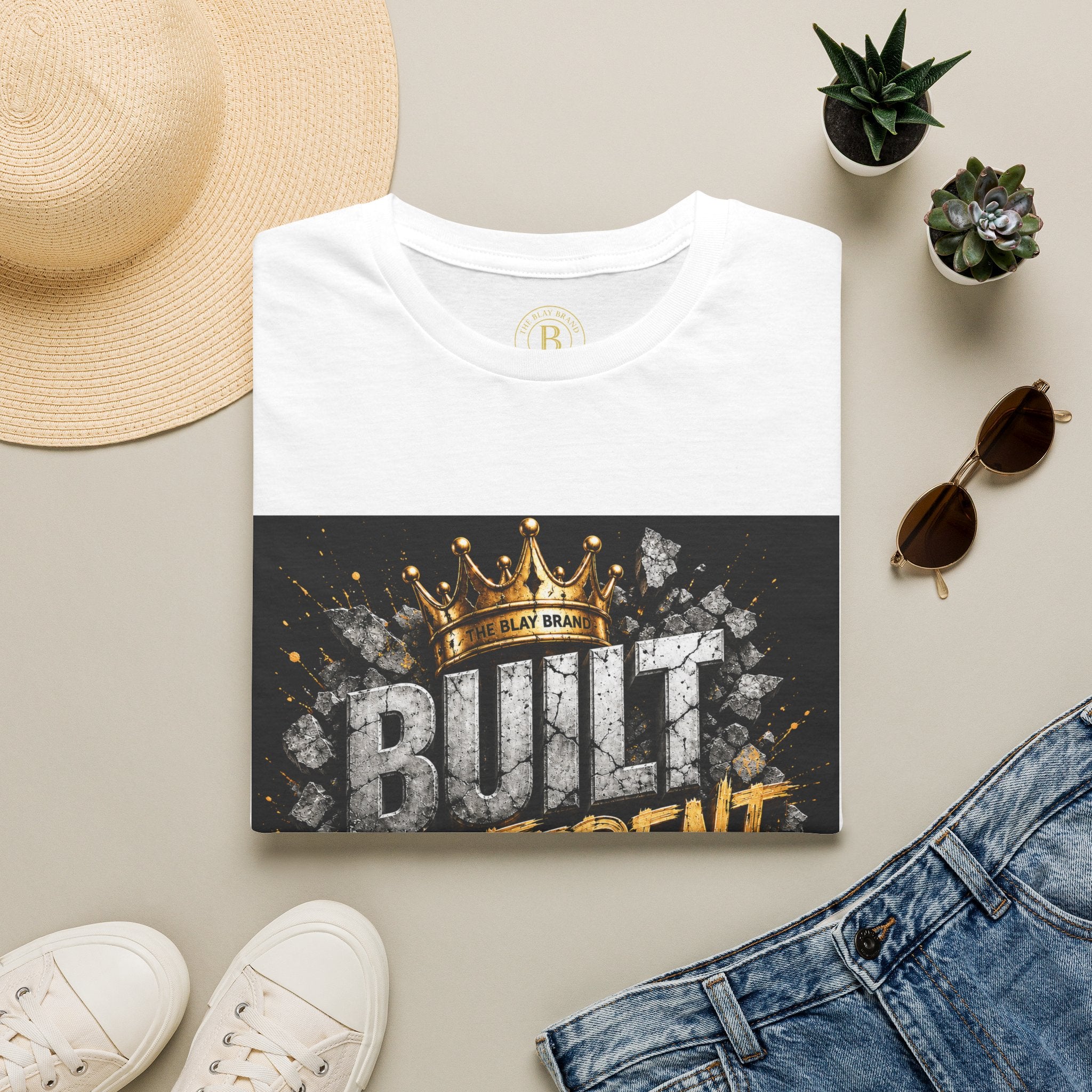 Built Different Tee — Crown Graphic Motivational T‑Shirt