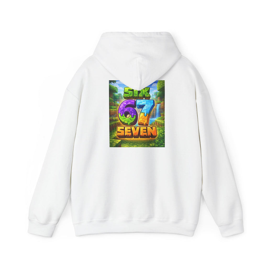 Hoodie — Colorful "Six 67 Seven" Graphic Hoodie (Gaming/Nature Vibe)