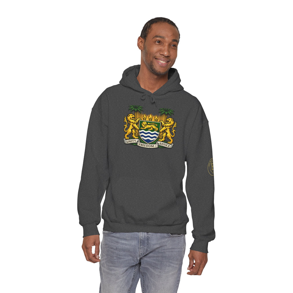 Spirit of Sierra Leone Hoodie — African Warrior & National Symbols Sweatshirt