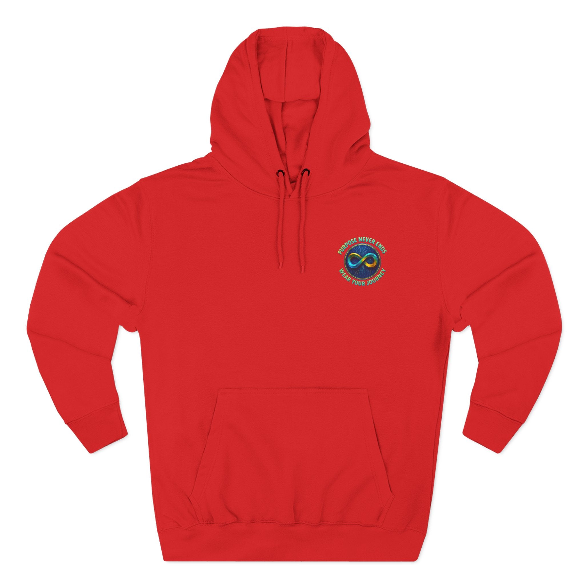 Infinity Emblem Hoodie — "Purpose Never Ends" Inspirational Fleece Hoodie- The Blay Brand