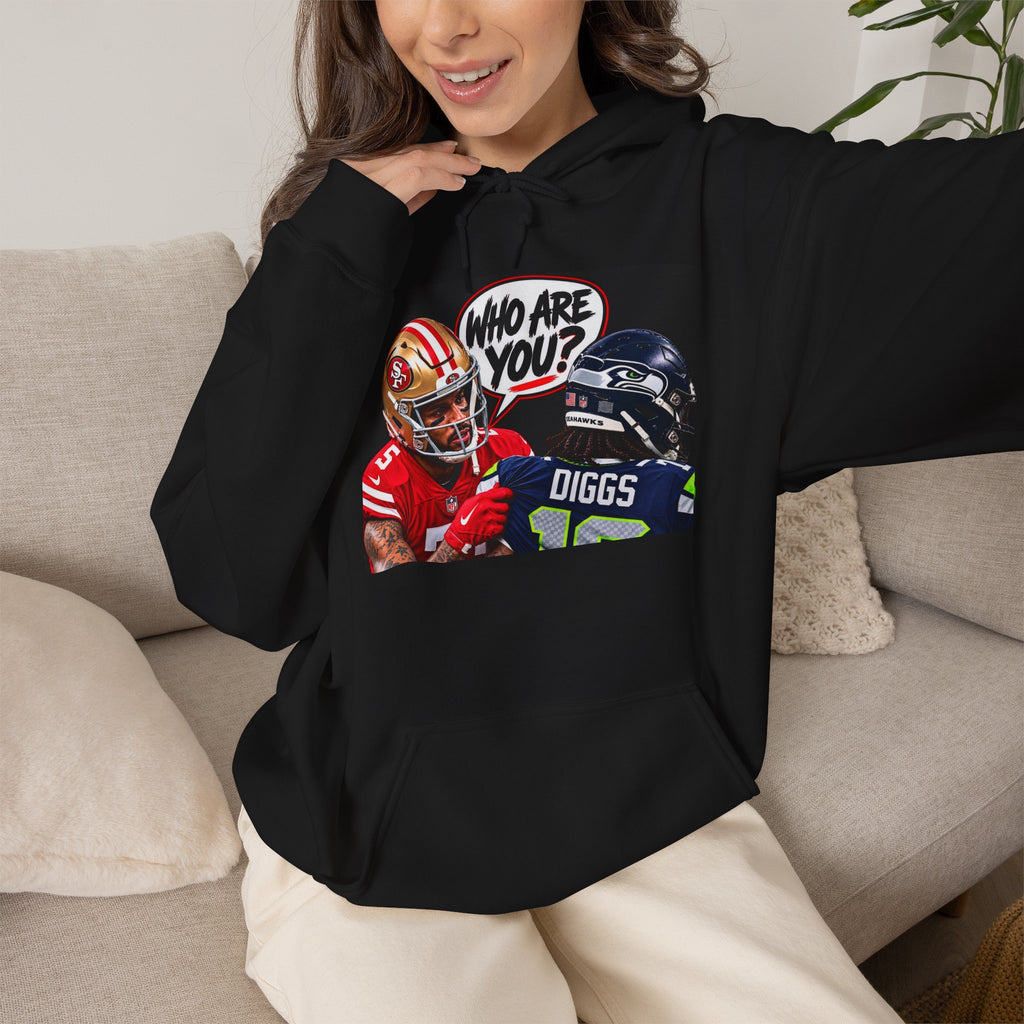 Who Are You? Diggs Football Fan Hoodie
