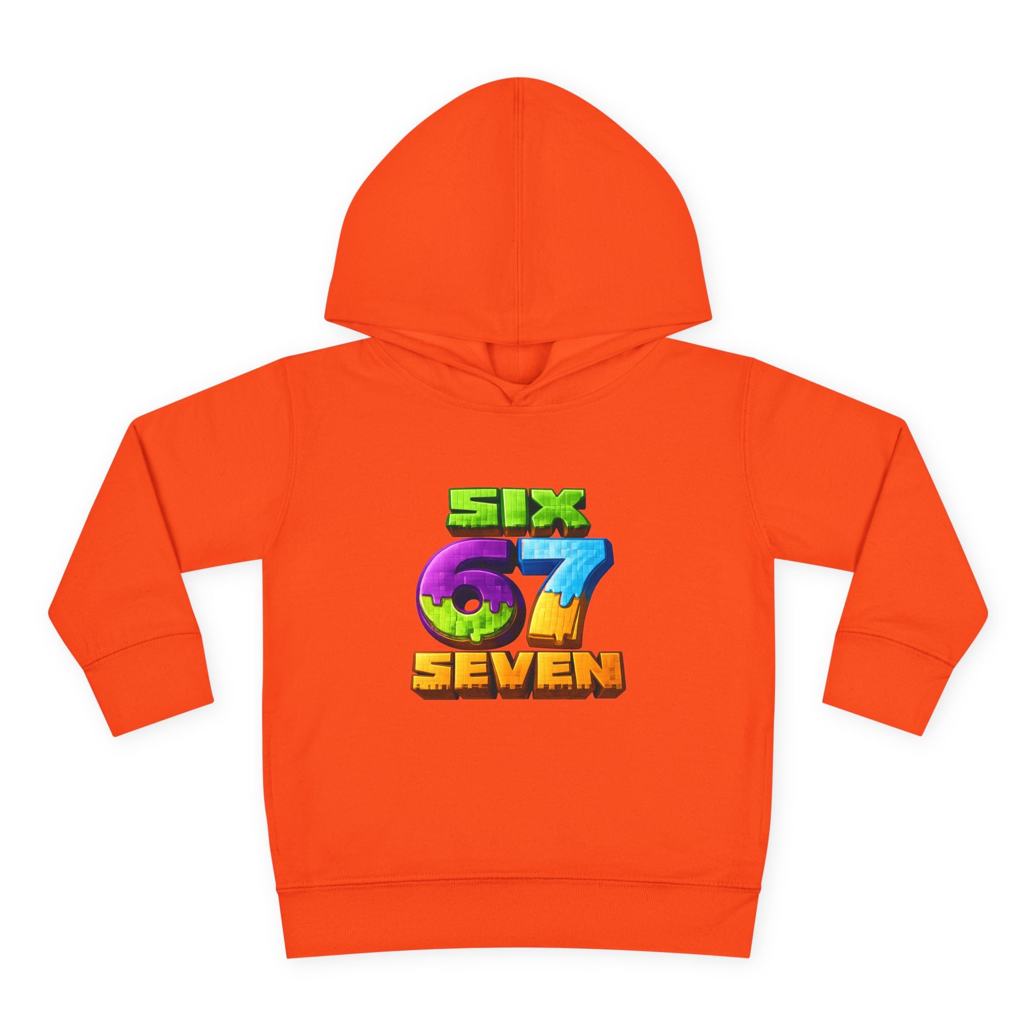 Toddler Hoodie — Colorful "Six 7 Seven" Gaming Style Pullover