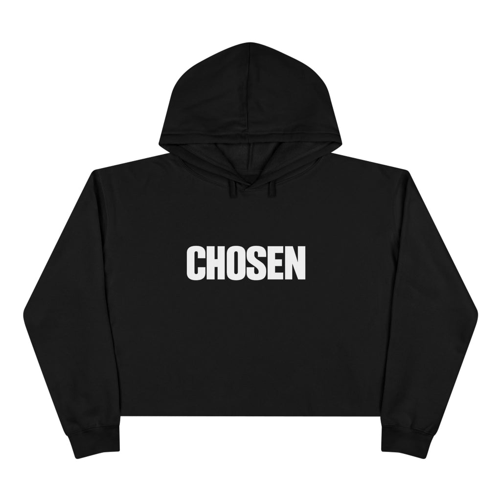 Chosen- Crop Hoodie — Inspirational Christian Streetwear