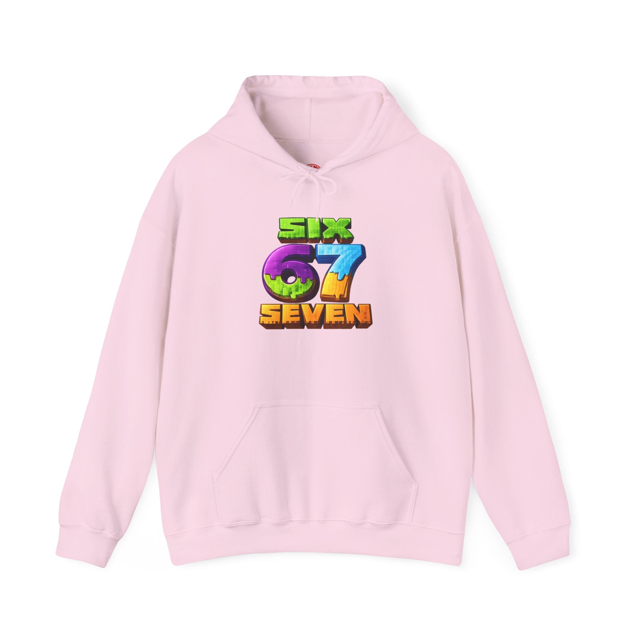 Hoodie — Colorful "Six 67 Seven" Graphic Hoodie (Gaming/Nature Vibe)