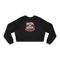 Cropped Pullover — "Brick by Brick" Motivational Graphic Crewneck