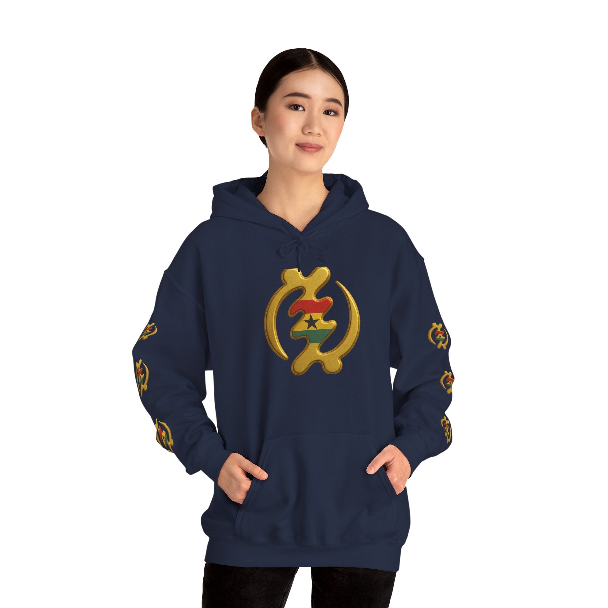 Gye Nyame Hoodie — Adinkra Symbol of Divine Protection Sweatshirt