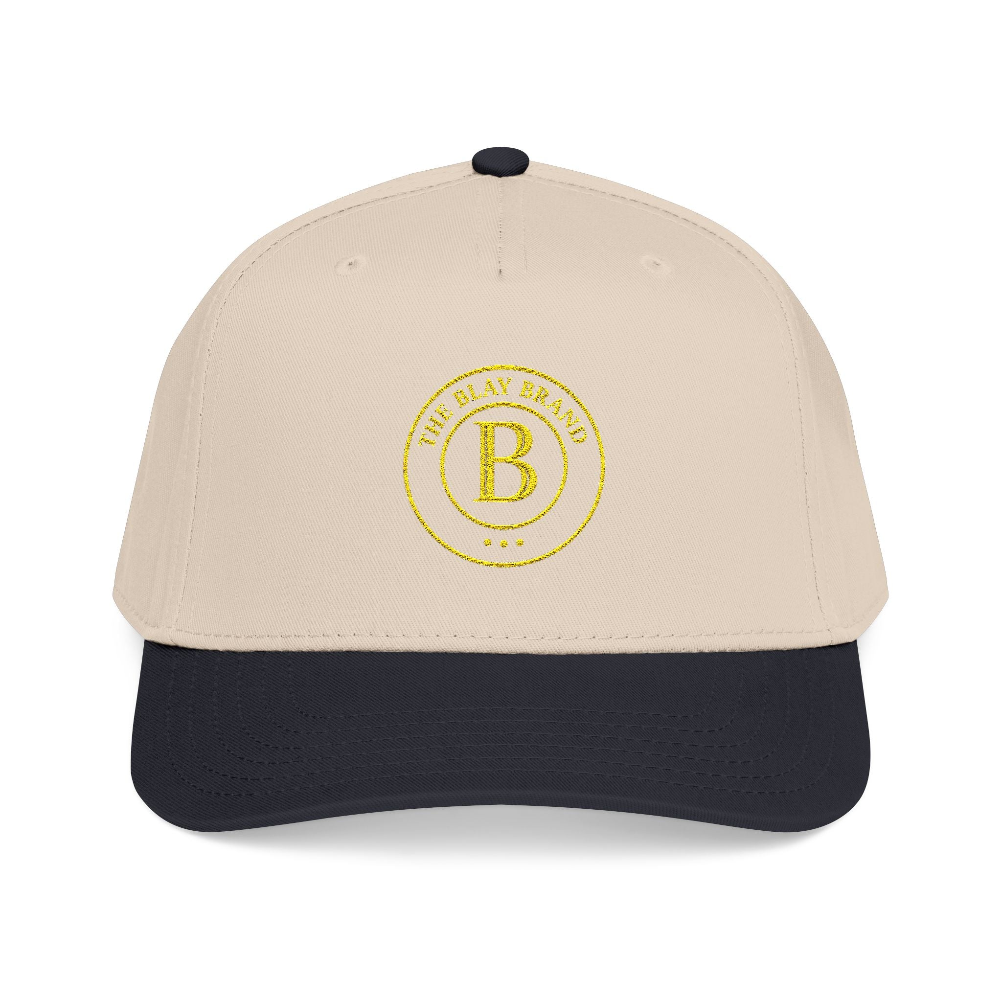 The Blay Brand Signature  Baseball Cap — Vintage Gold Monogram Logo Hat