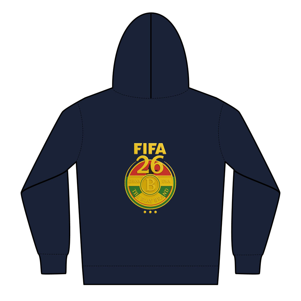 Youth Hoodie - FIFA 26 Badge Soccer Zip-Up Hoodie - The Blay Brand
