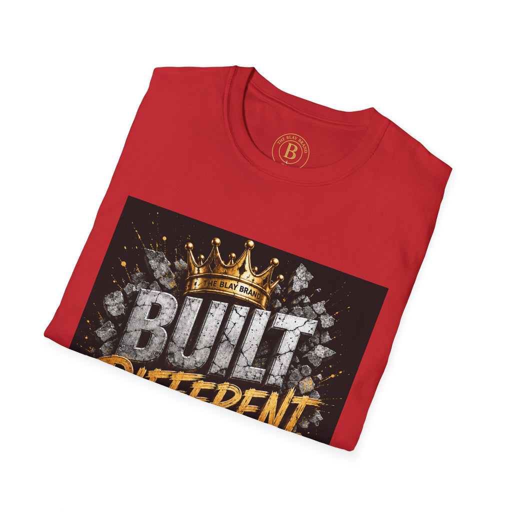Built Different Tee — Crown Graphic Motivational T‑Shirt