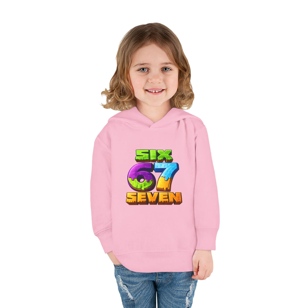 Toddler Hoodie — Colorful "Six 7 Seven" Gaming Style Pullover