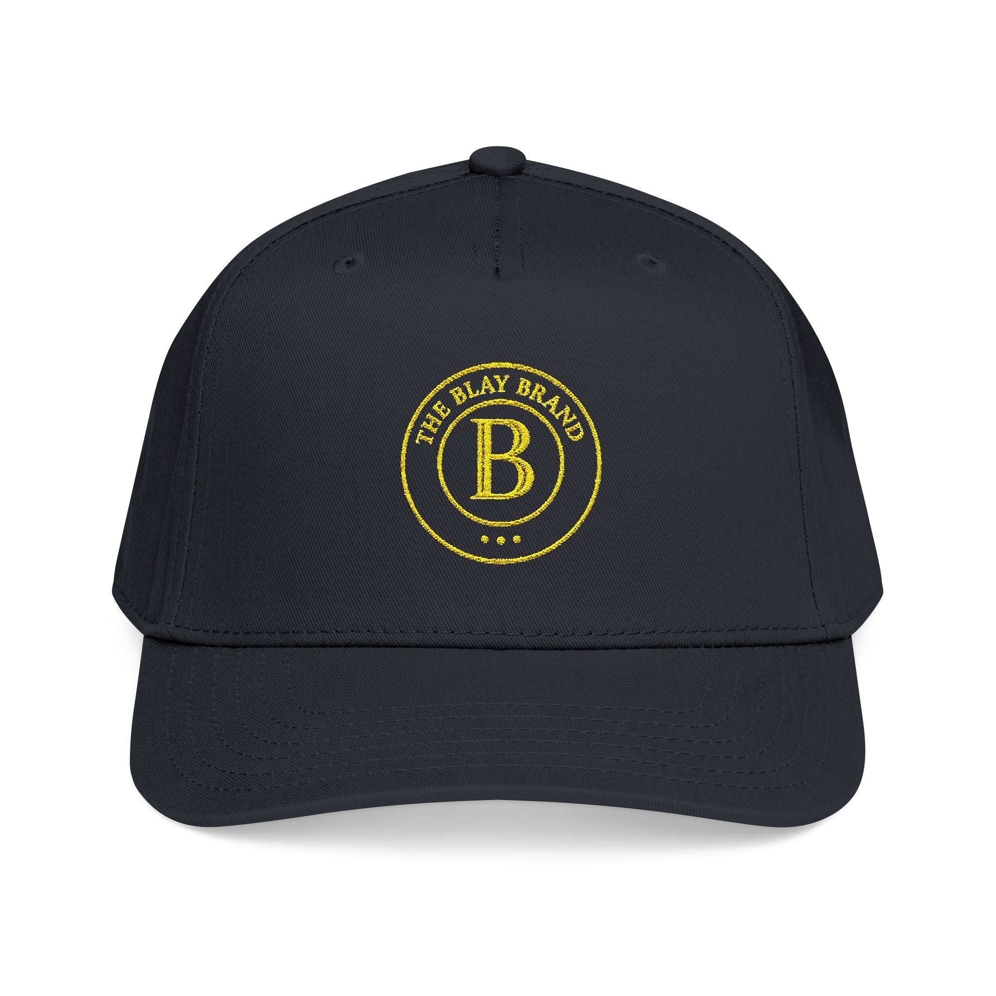 The Blay Brand Signature  Baseball Cap — Vintage Gold Monogram Logo Hat