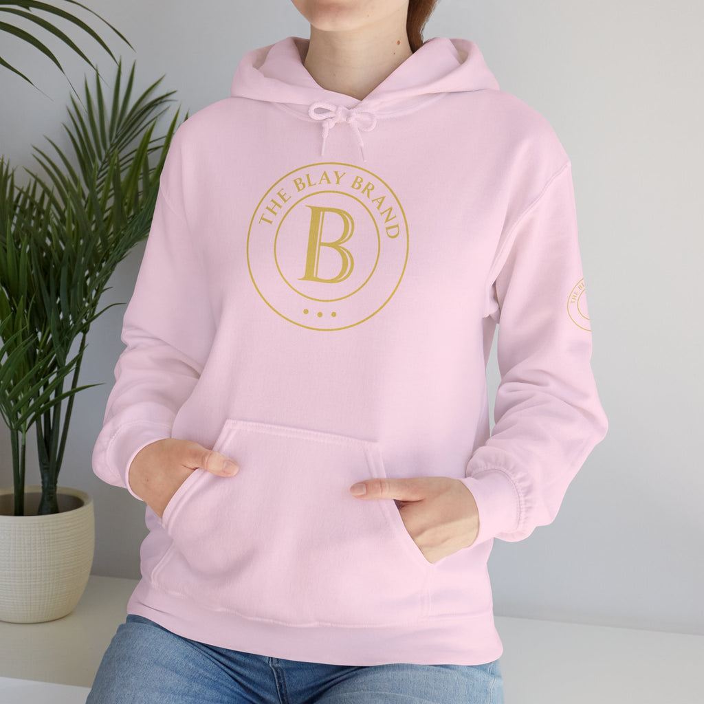Hoodie — Minimalist Gold Monogram “B” Logo Pullover