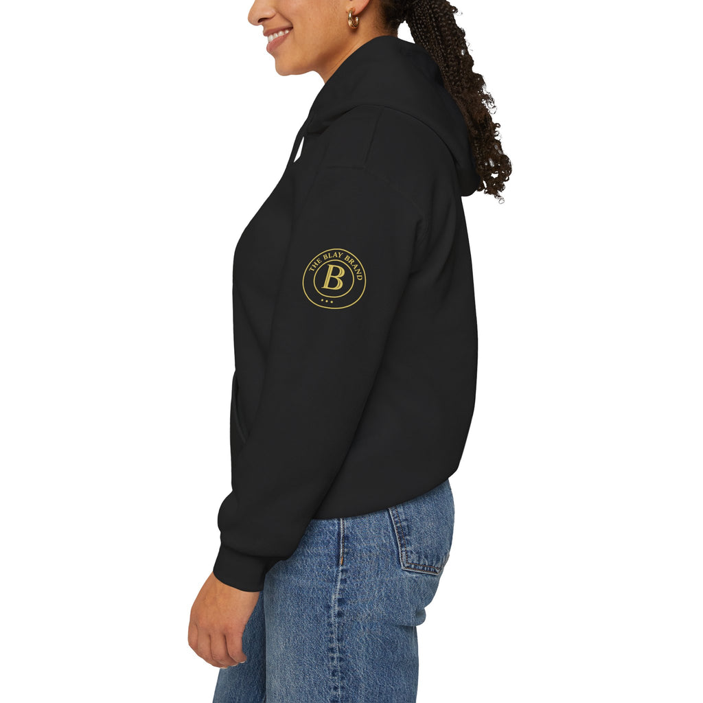 Hoodie — Minimalist Gold Monogram “B” Logo Pullover