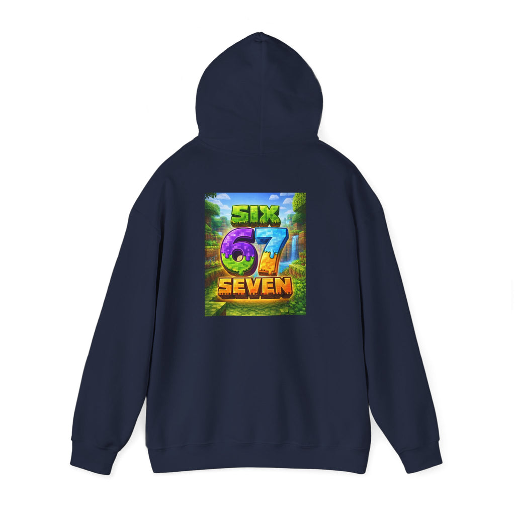 Hoodie — Colorful "Six 67 Seven" Graphic Hoodie (Gaming/Nature Vibe)