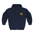 Ghana Gold Crest Zip Hoodie – Freedom and Justice Full-Zip Sweatshirt