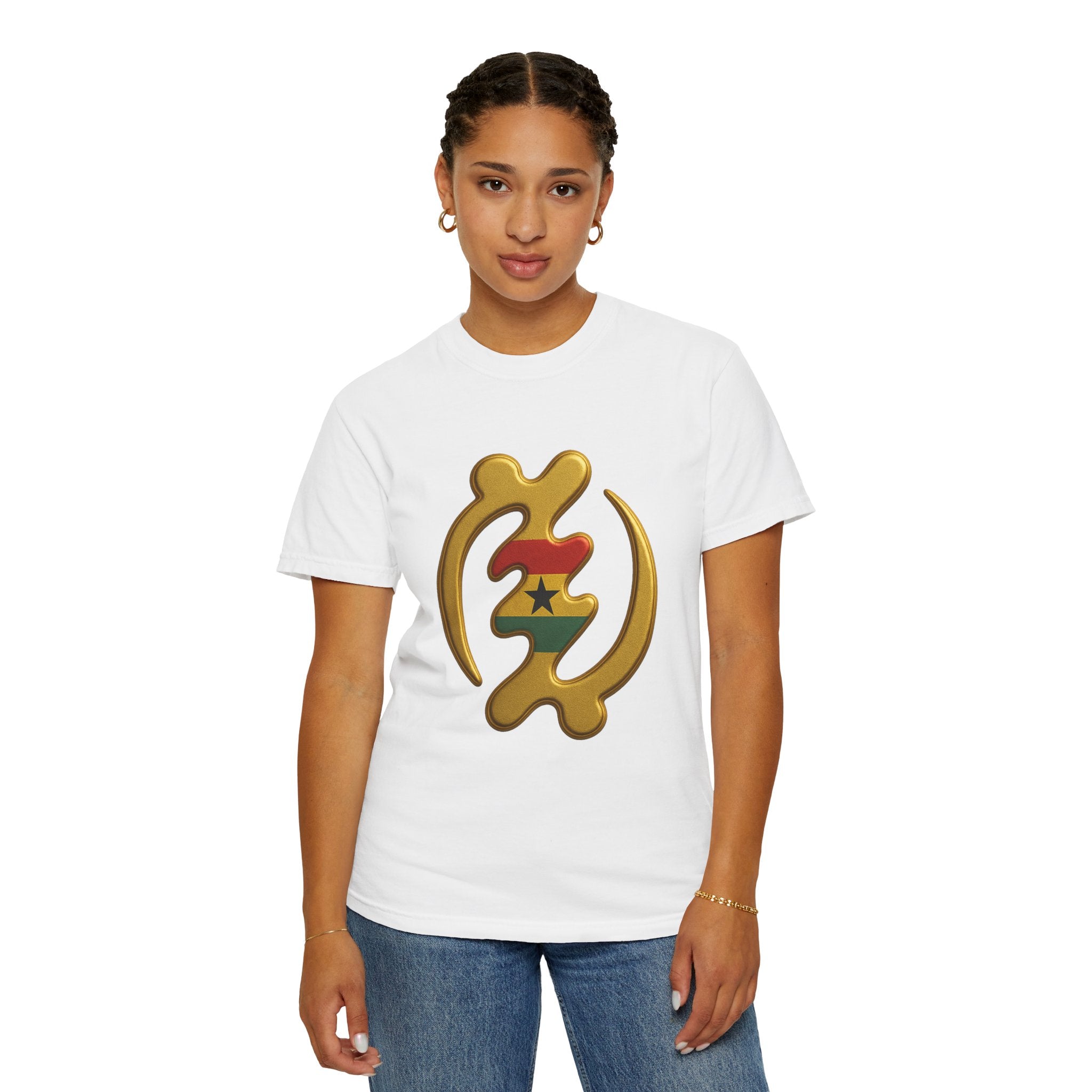 Ghana Flag Emblem T-Shirt — African Pride Graphic Tee