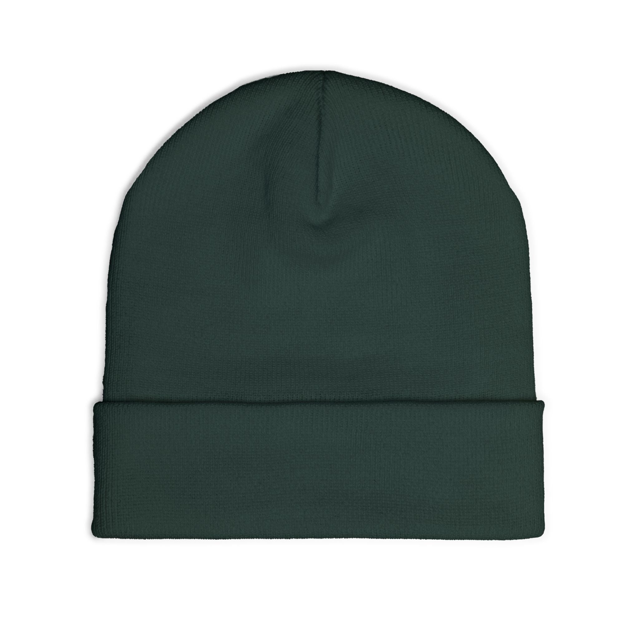 Embroidered Badge Beanie – Classic Knit Winter Hat
