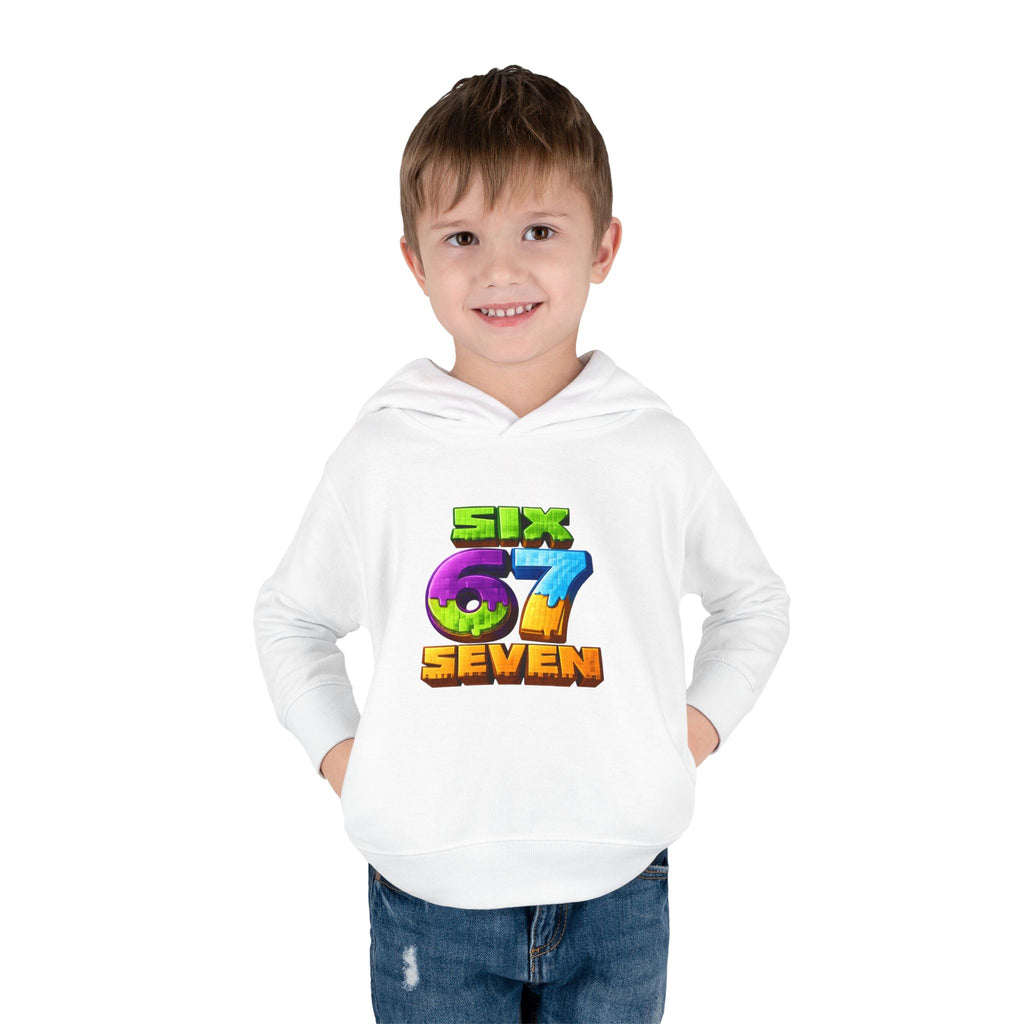 Toddler Hoodie — Colorful "Six 7 Seven" Gaming Style Pullover