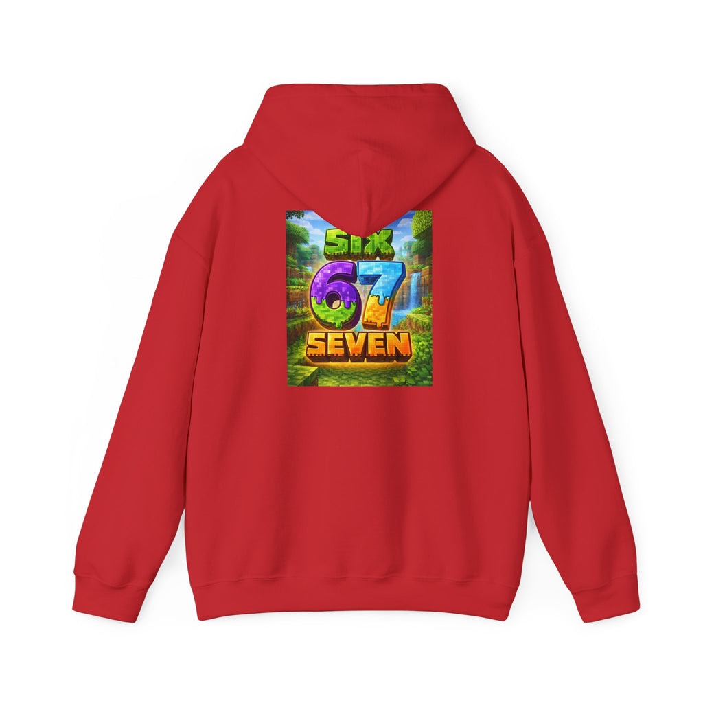 Hoodie — Colorful "Six 67 Seven" Graphic Hoodie (Gaming/Nature Vibe)