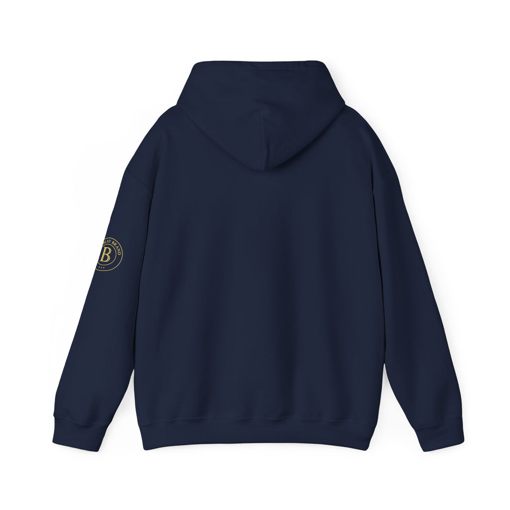 Hoodie-Progress Never Ends, Wear Your Journey” Infinity Emblem hoodie by The Blay Brand