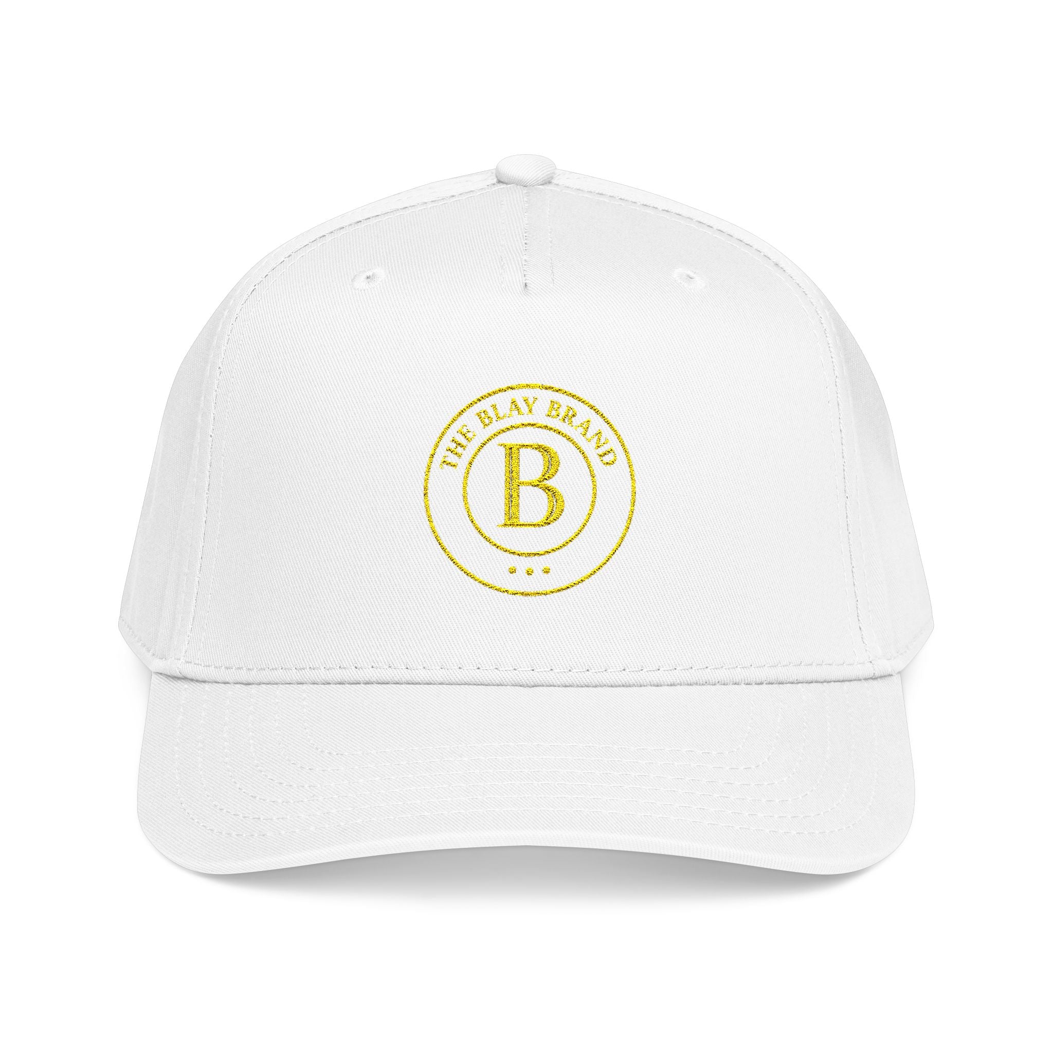 The Blay Brand Signature  Baseball Cap — Vintage Gold Monogram Logo Hat