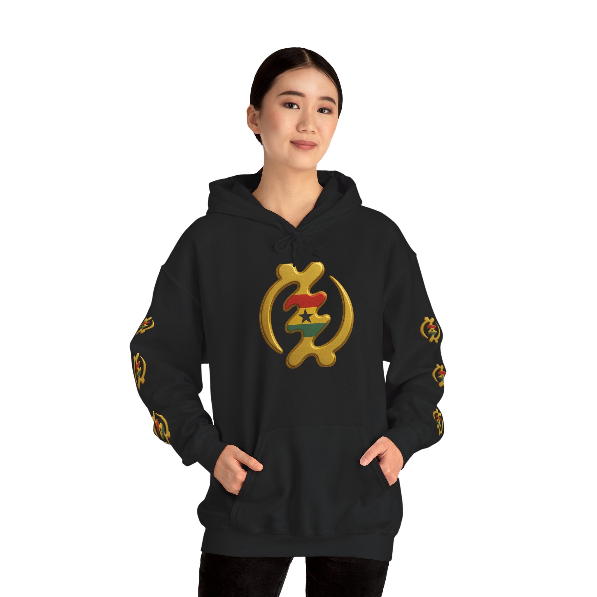 Gye Nyame Hoodie — Adinkra Symbol of Divine Protection Sweatshirt