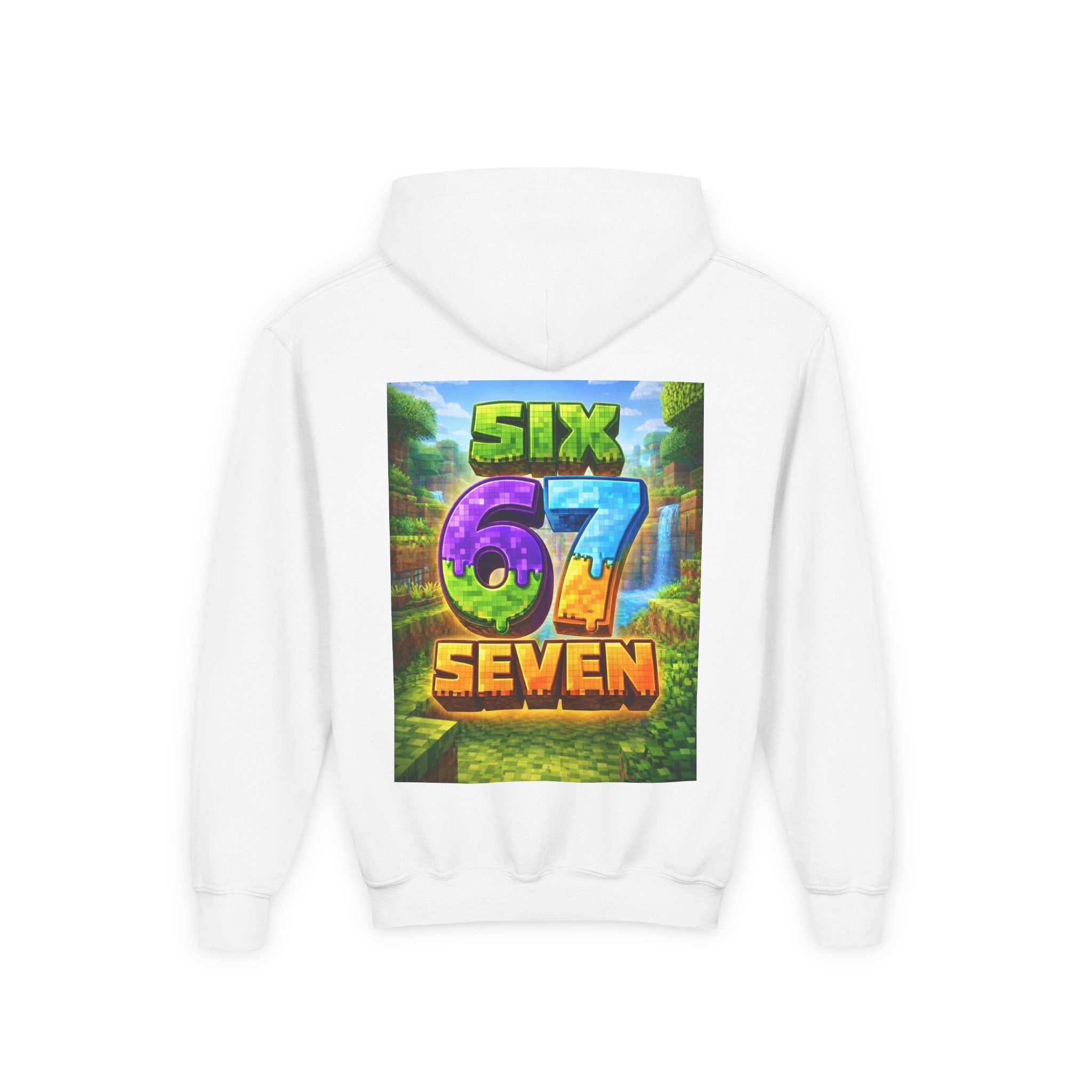 Youth Hoodie — Colorful "Six 67 Seven" Gamer Logo Pullover