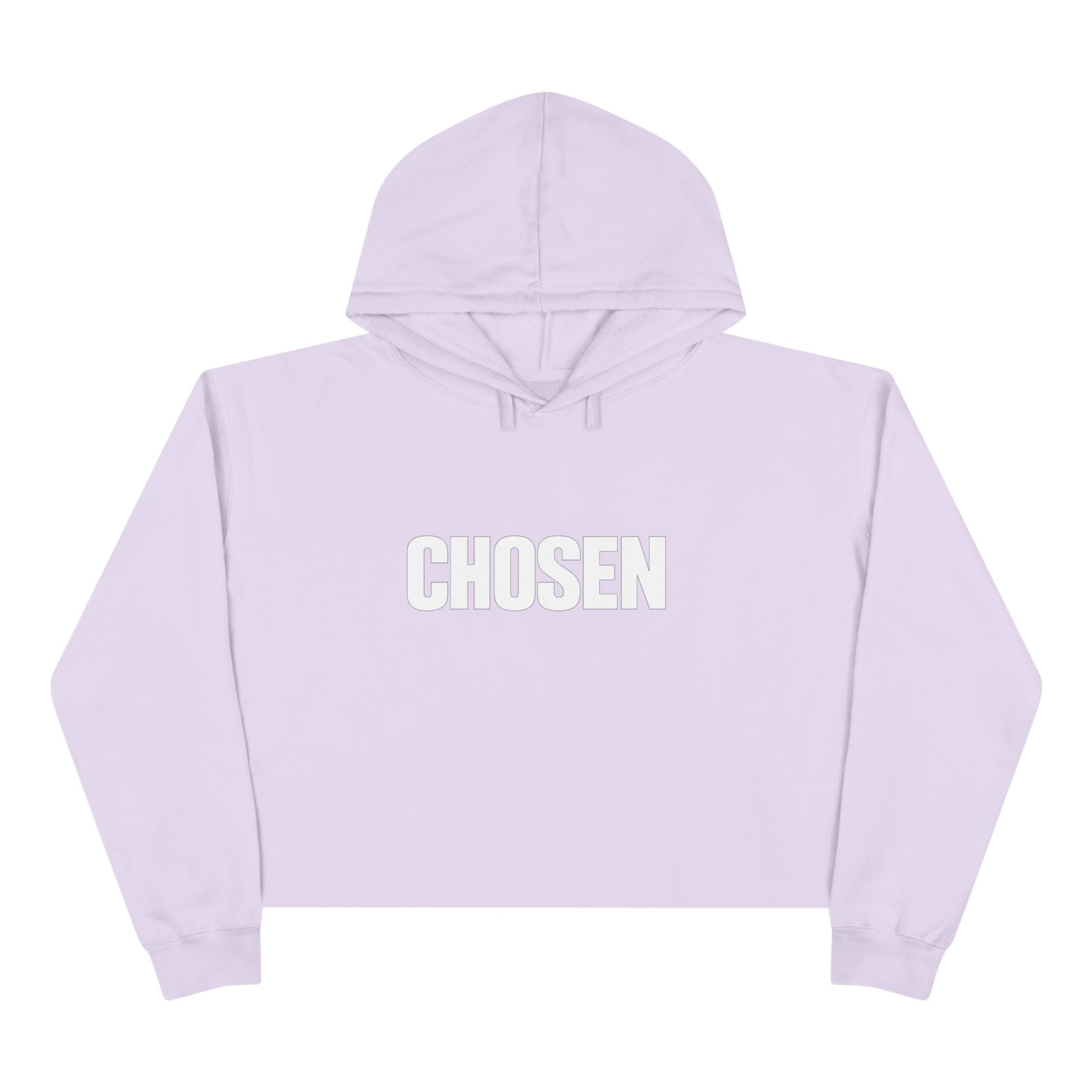 Chosen- Crop Hoodie — Inspirational Christian Streetwear