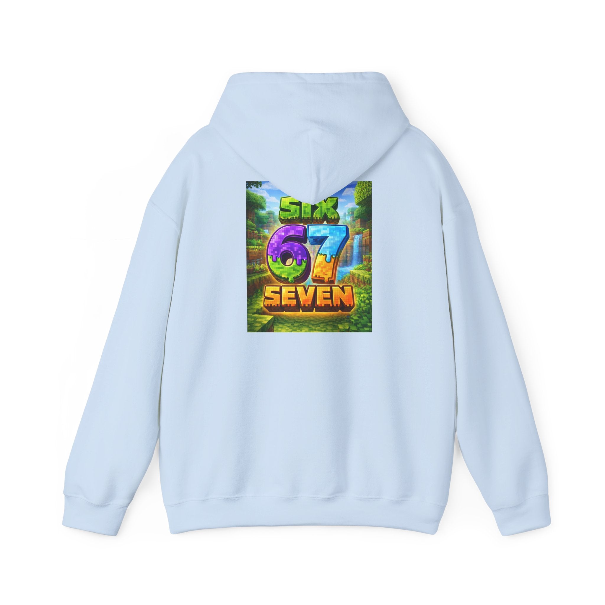 Hoodie — Colorful "Six 67 Seven" Graphic Hoodie (Gaming/Nature Vibe)