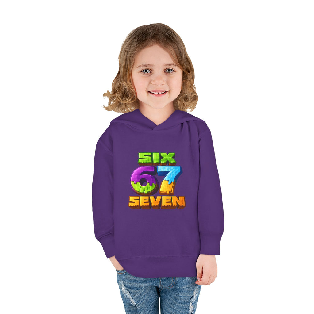 Toddler Hoodie — Colorful "Six 7 Seven" Gaming Style Pullover