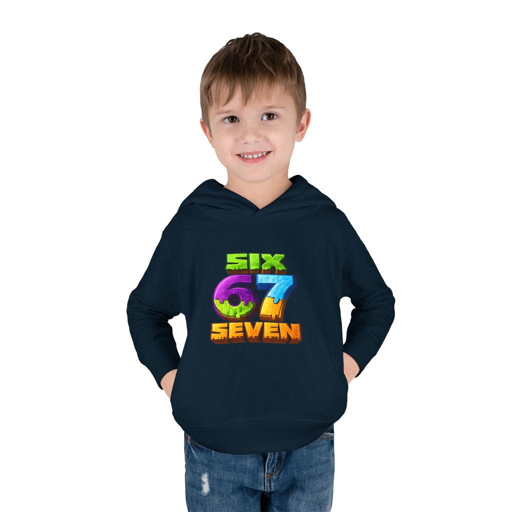Toddler Hoodie — Colorful "Six 7 Seven" Gaming Style Pullover