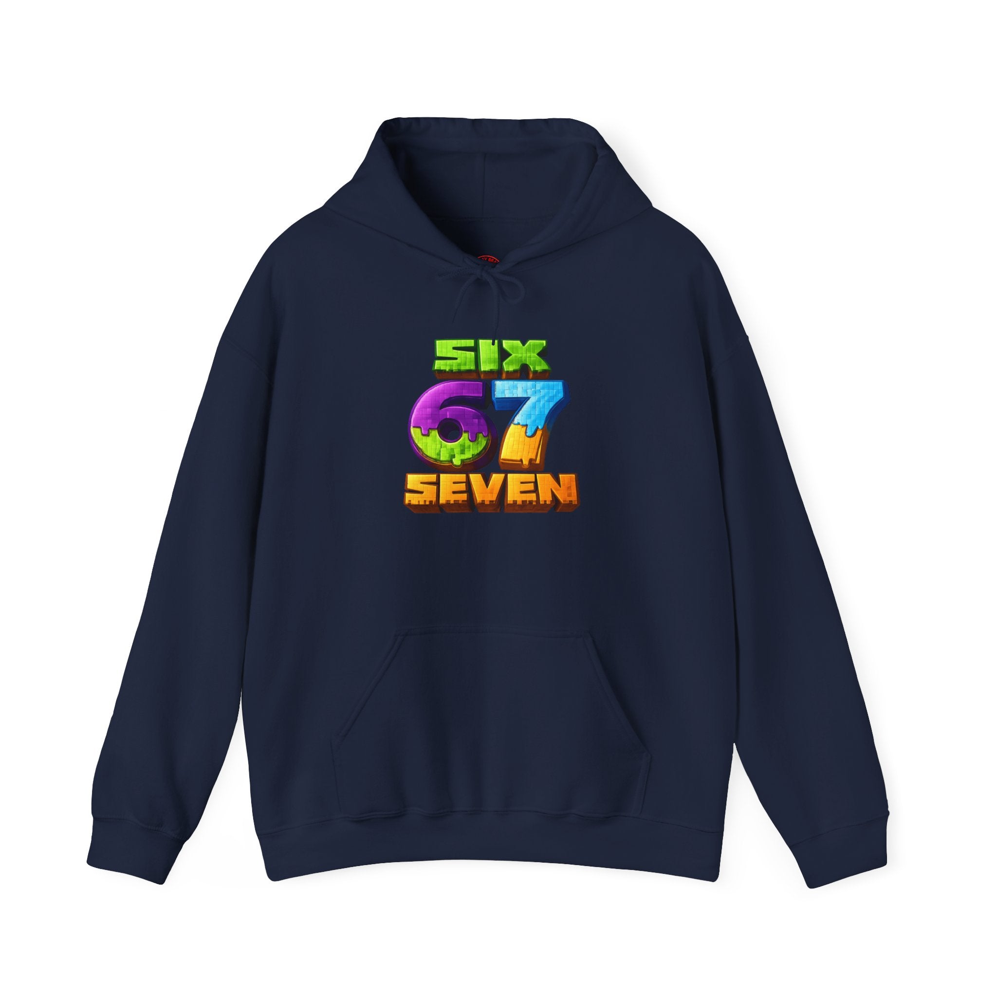 Hoodie — Colorful "Six 67 Seven" Graphic Hoodie (Gaming/Nature Vibe)