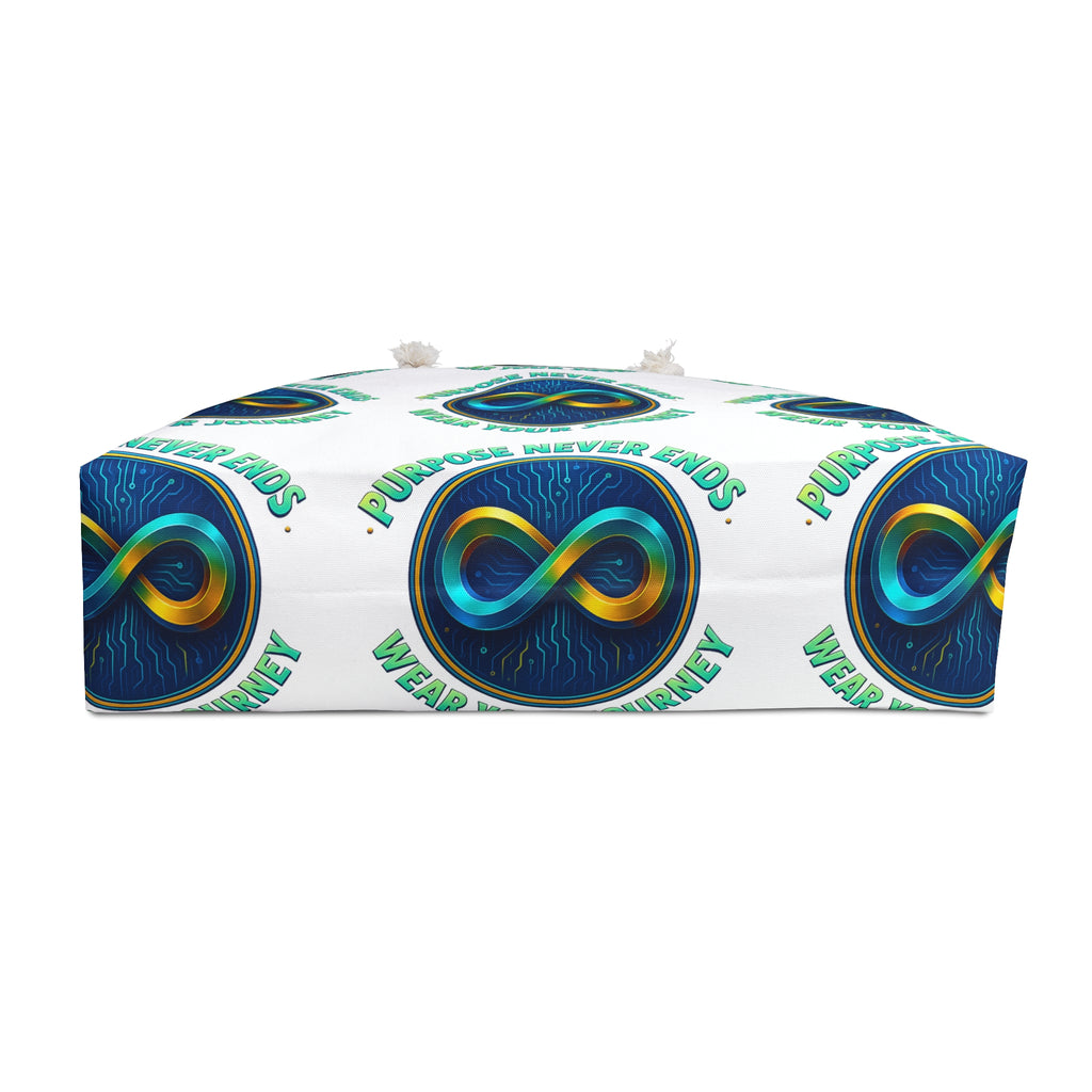 Weekender Bag — 'Purpose Never Ends, Wear Your Journey' Infinity Logo Travel Tote - The Blay Brand