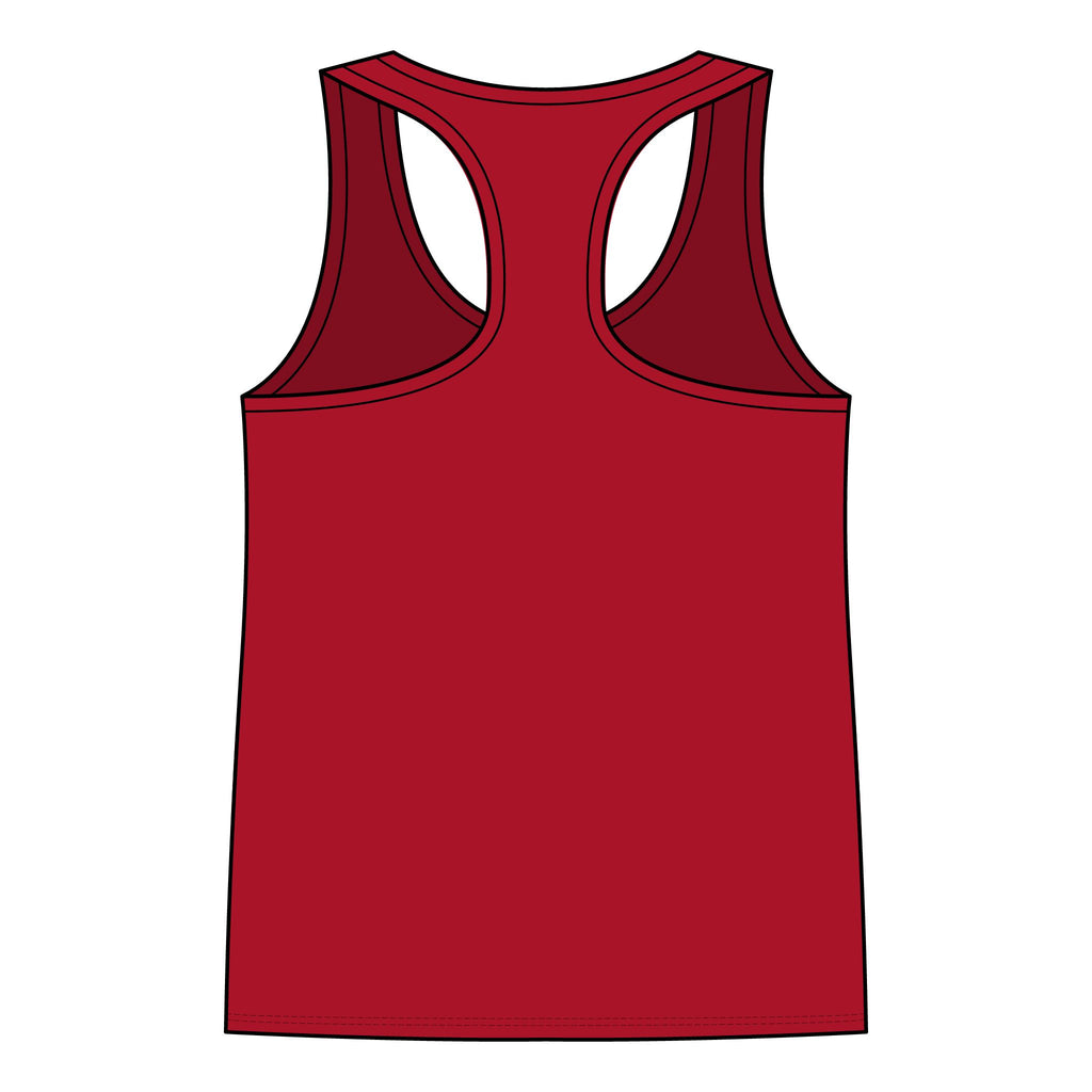 Ghana Crest Racerback Tank Top — Gold Coat of Arms Patriotic Women's Tank