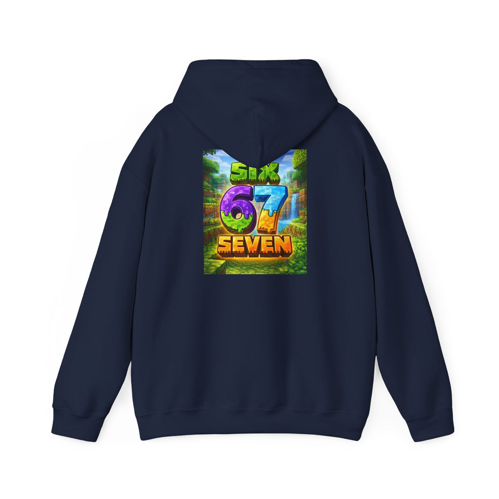 Hoodie — Colorful "Six 67 Seven" Graphic Hoodie (Gaming/Nature Vibe)