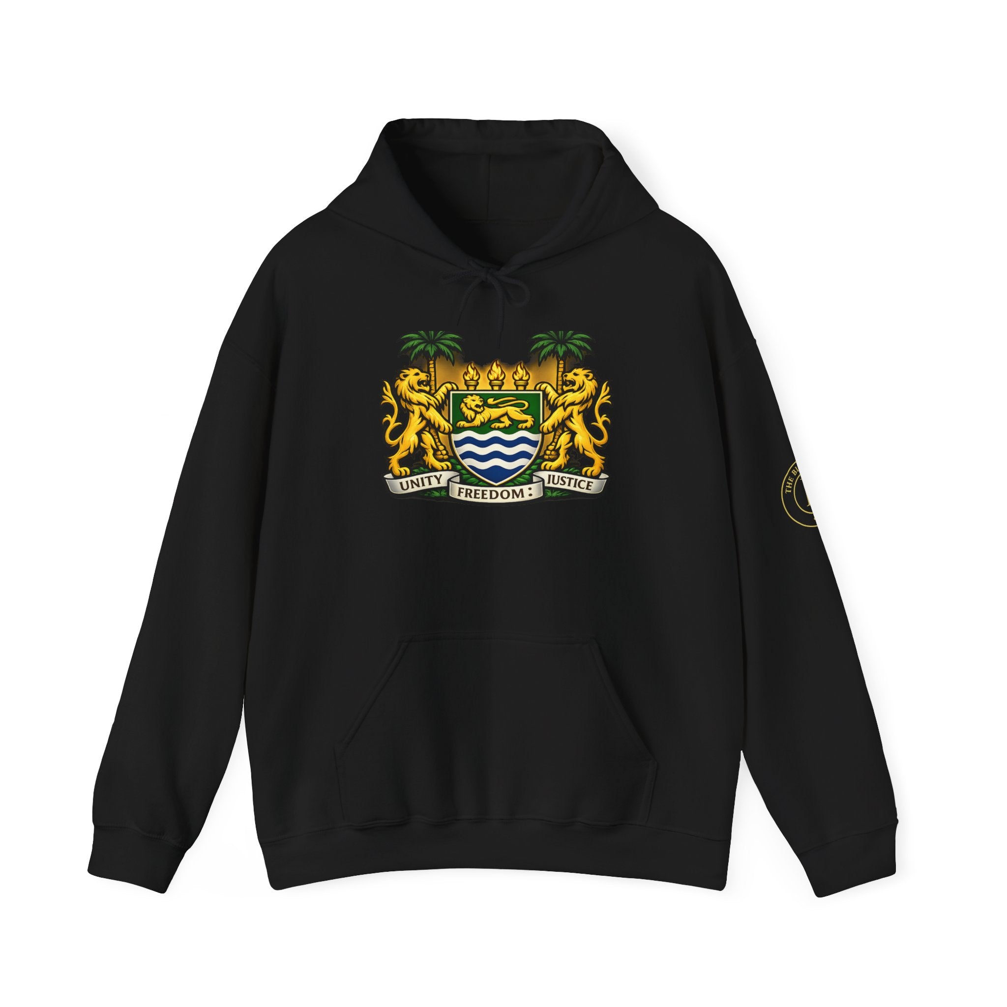 Spirit of Sierra Leone Hoodie — African Warrior & National Symbols Sweatshirt