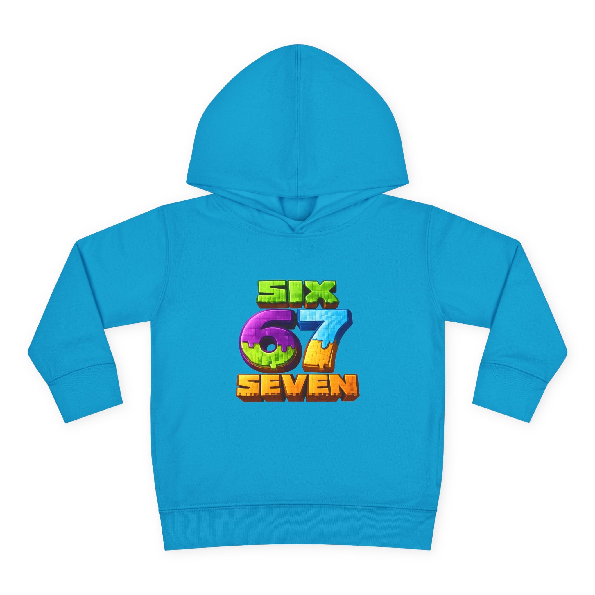 Toddler Hoodie — Colorful "Six 7 Seven" Gaming Style Pullover