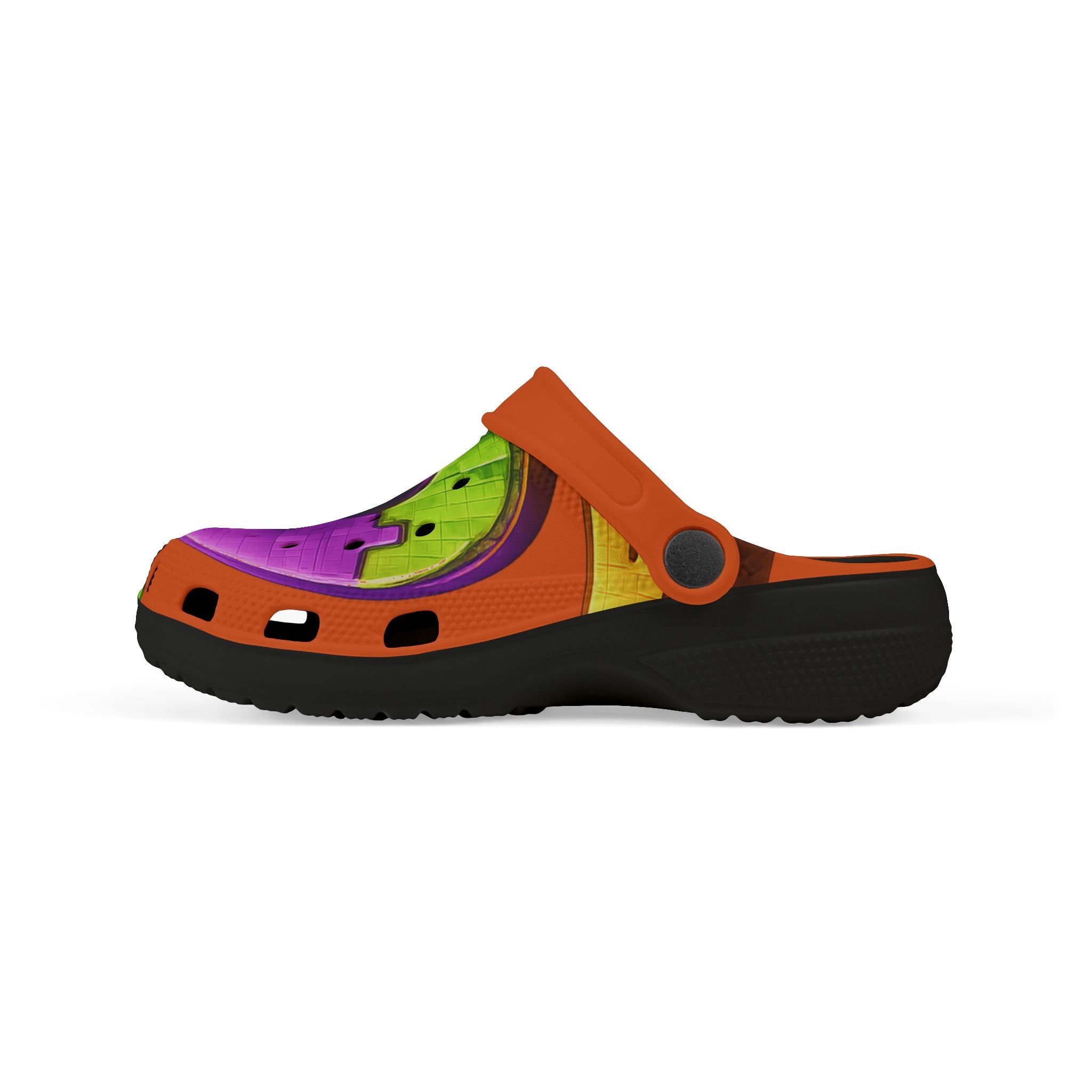 Kids Graffiti Number Clogs — Colorful EVA Foam Slip-Ons