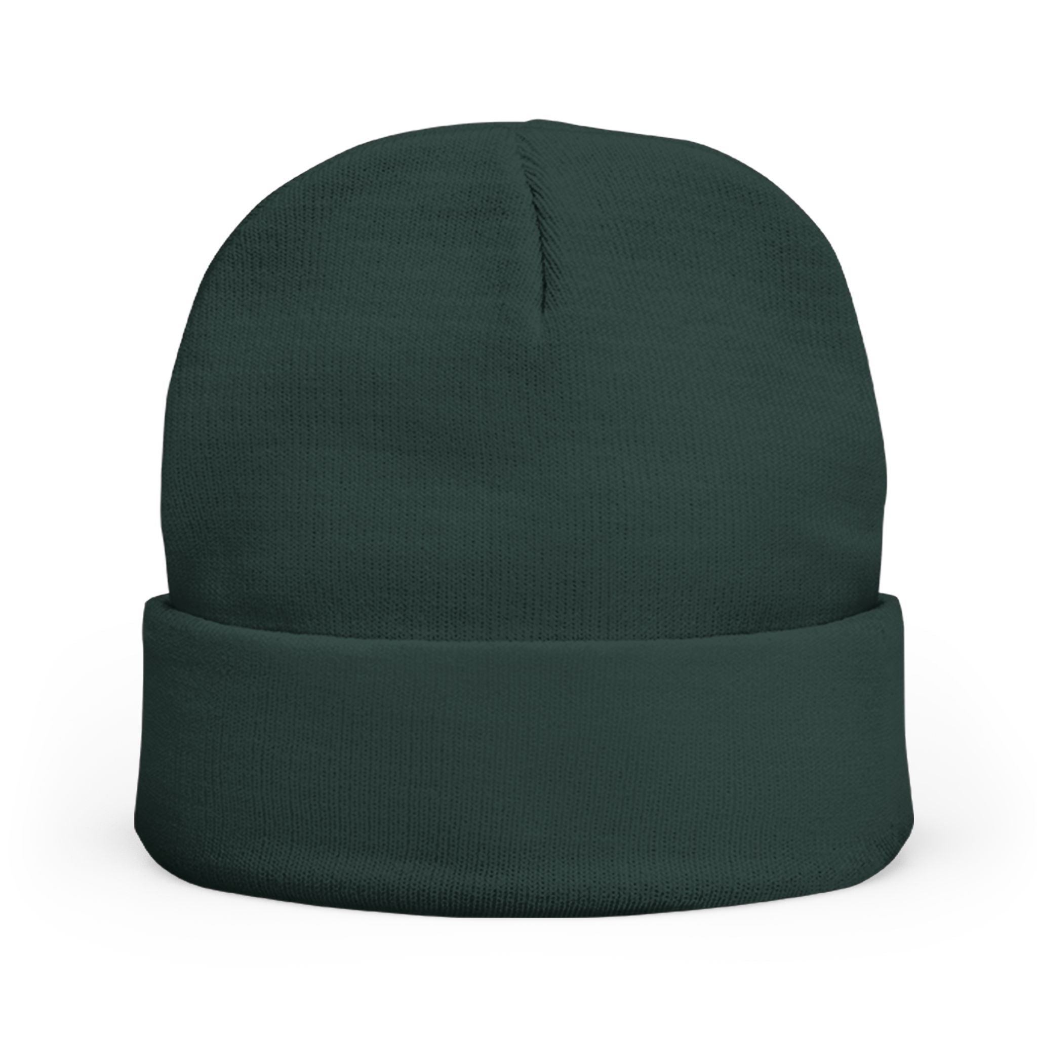 Embroidered Badge Beanie – Classic Knit Winter Hat