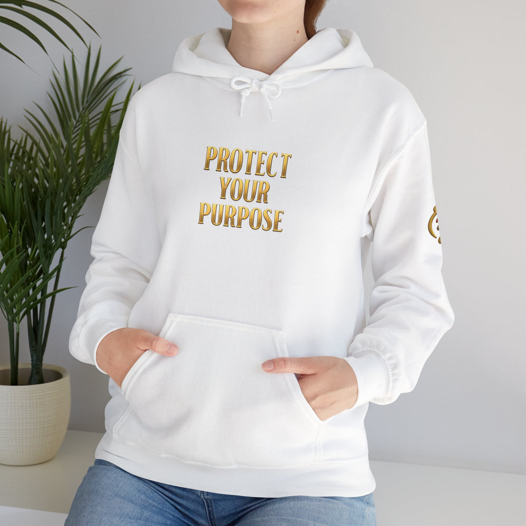 Gye Nyame 'Protect Your Purpose' Hoodie — Motivational Protection Logo 2026