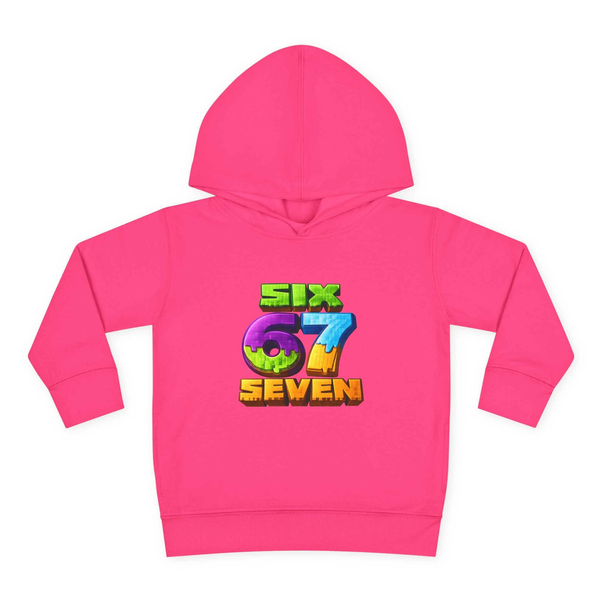 Toddler Hoodie — Colorful "Six 7 Seven" Gaming Style Pullover