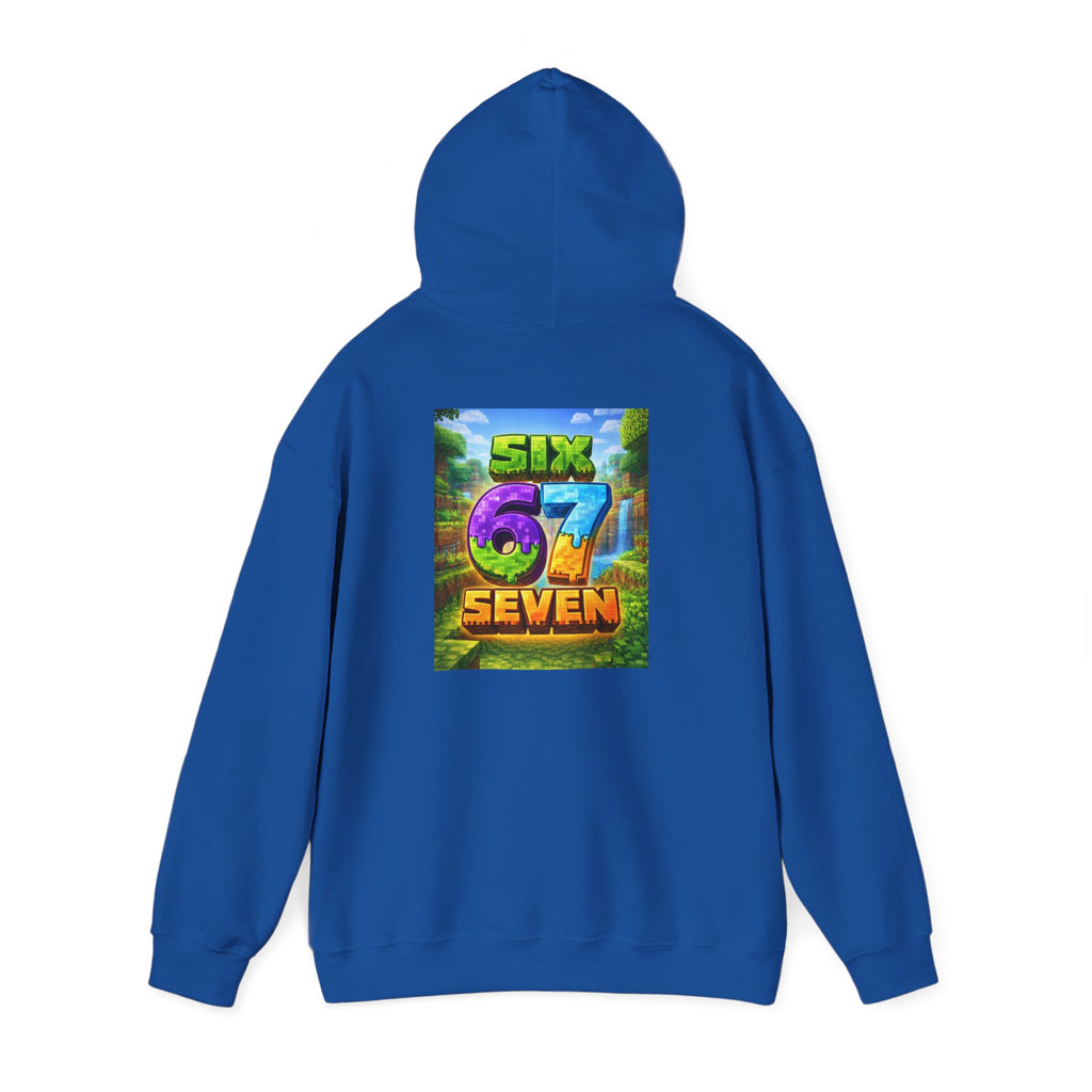 Hoodie — Colorful "Six 67 Seven" Graphic Hoodie (Gaming/Nature Vibe)