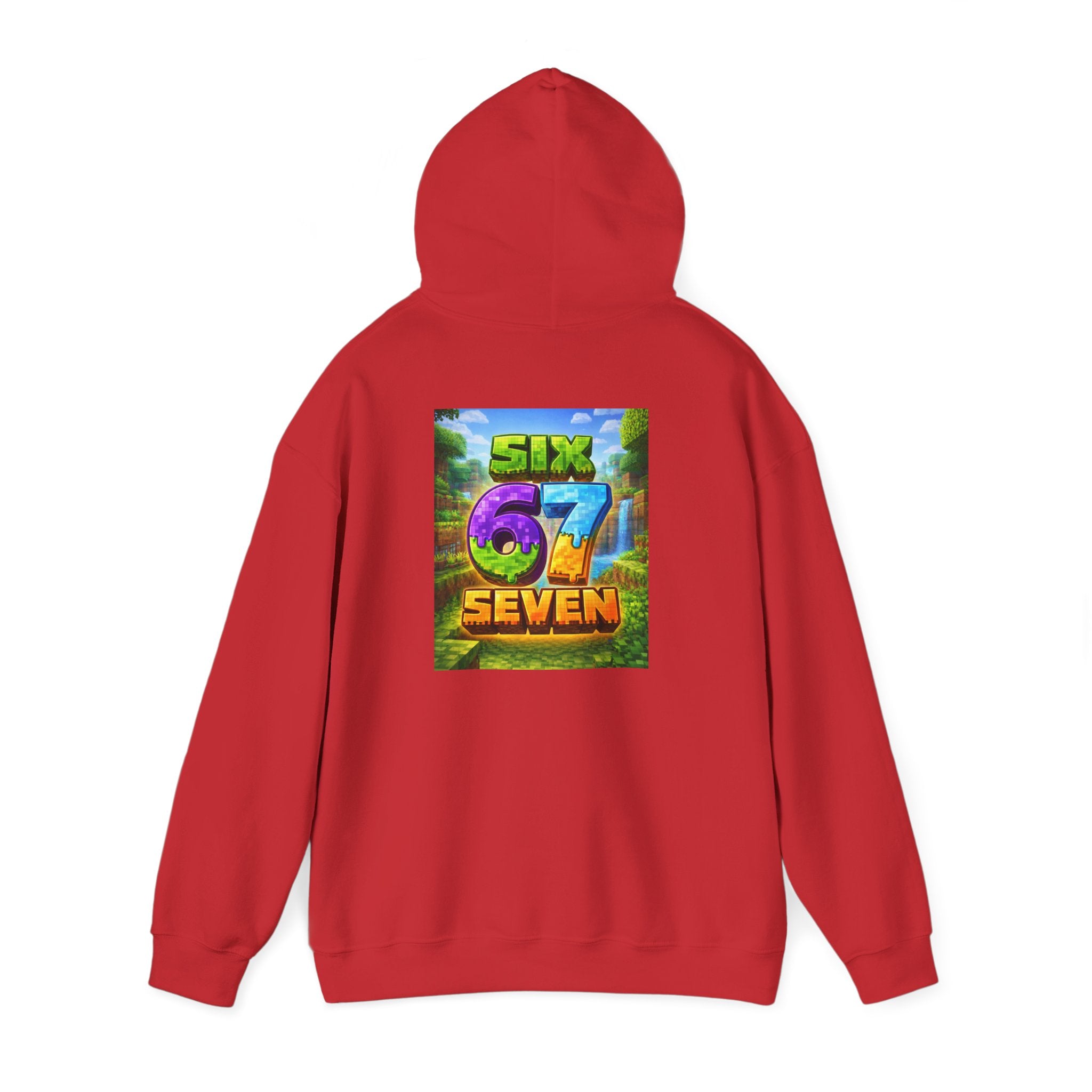 Hoodie — Colorful "Six 67 Seven" Graphic Hoodie (Gaming/Nature Vibe)
