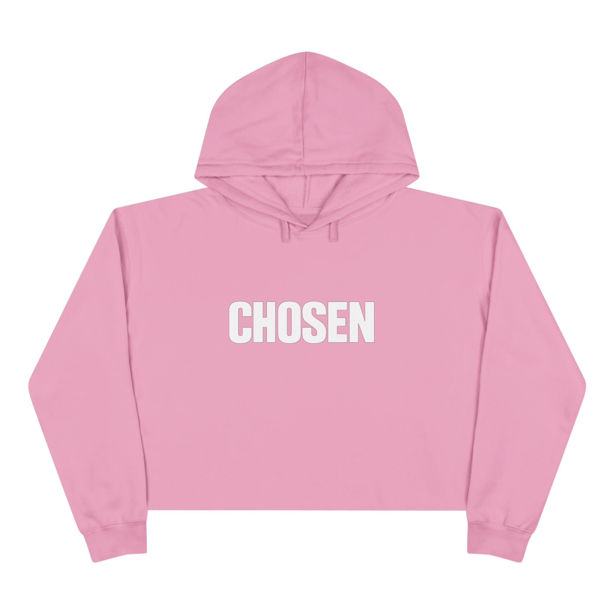 Chosen- Crop Hoodie — Inspirational Christian Streetwear