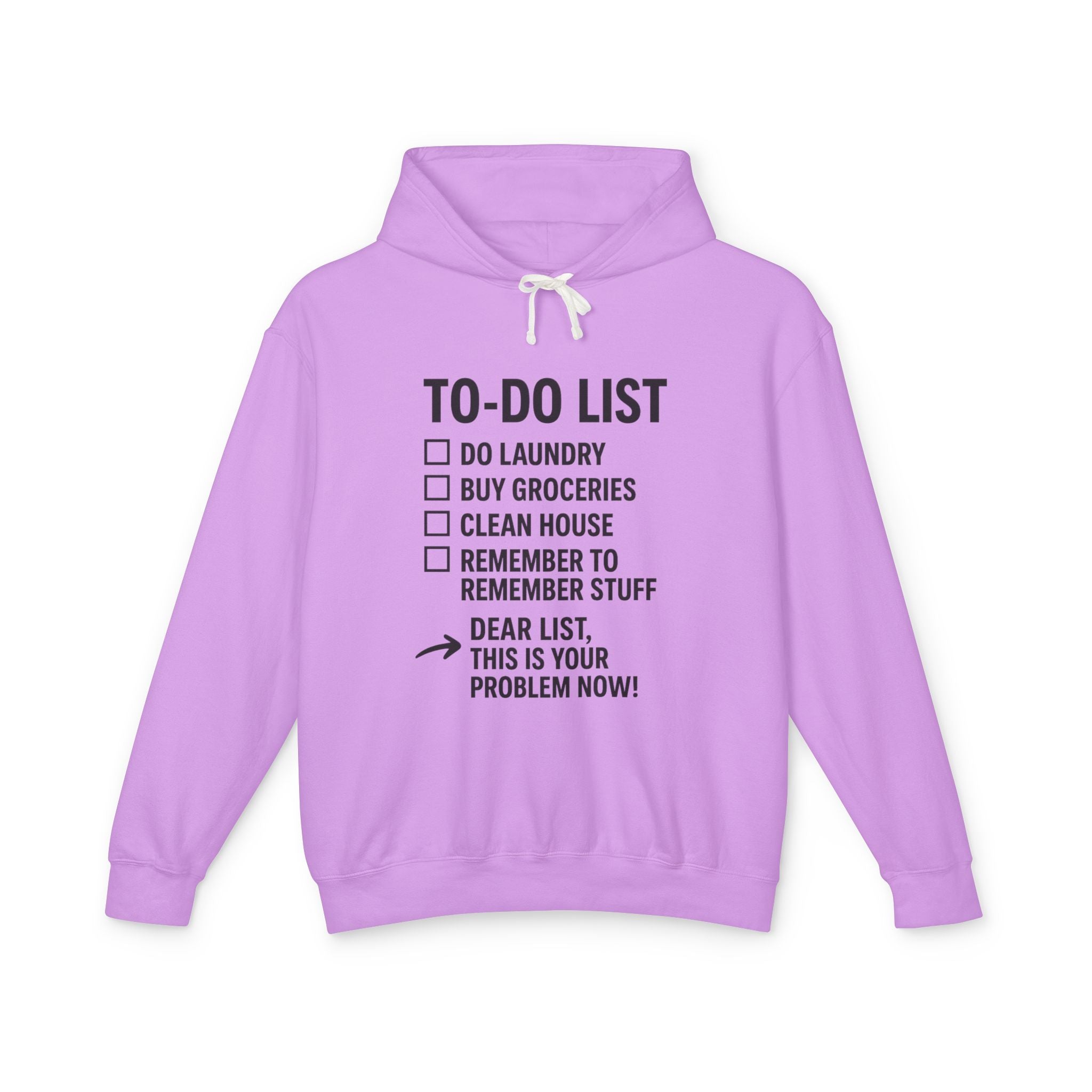 To-Do List Funny Hooded Sweatshirt — "Dear List, This Is Your Problem Now" The Blay Brand