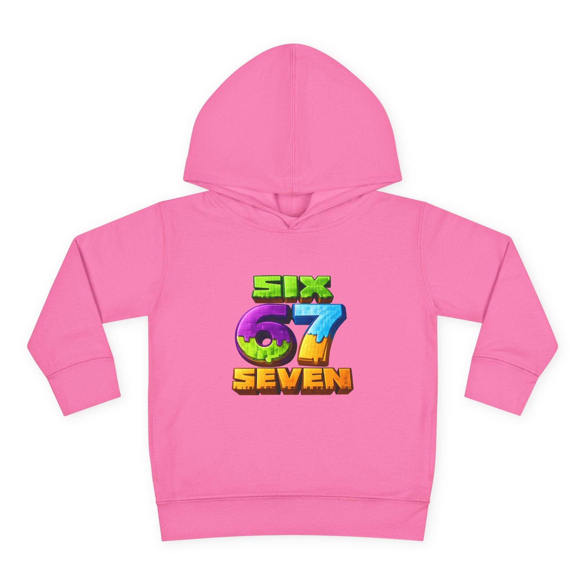 Toddler Hoodie — Colorful "Six 7 Seven" Gaming Style Pullover