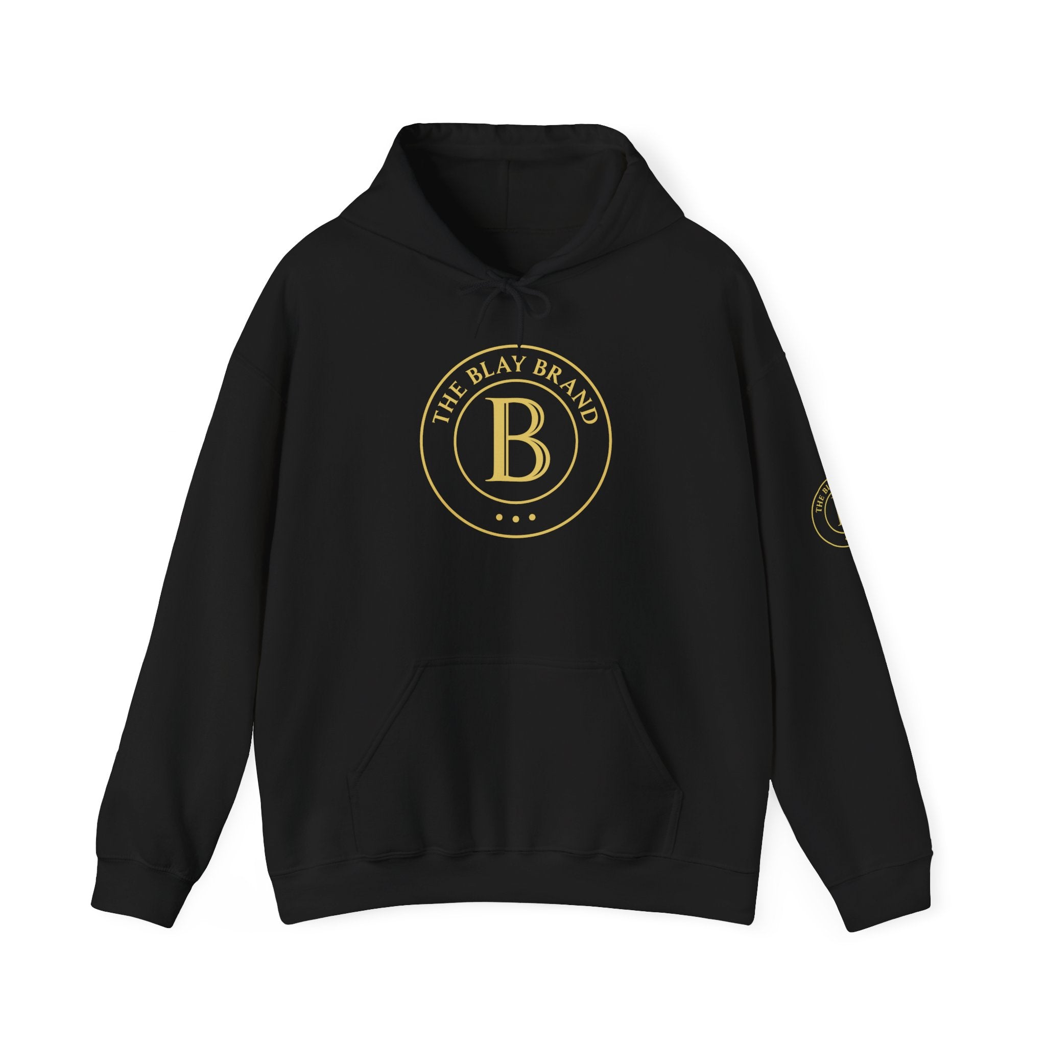 Hoodie — Minimalist Gold Monogram “B” Logo Pullover