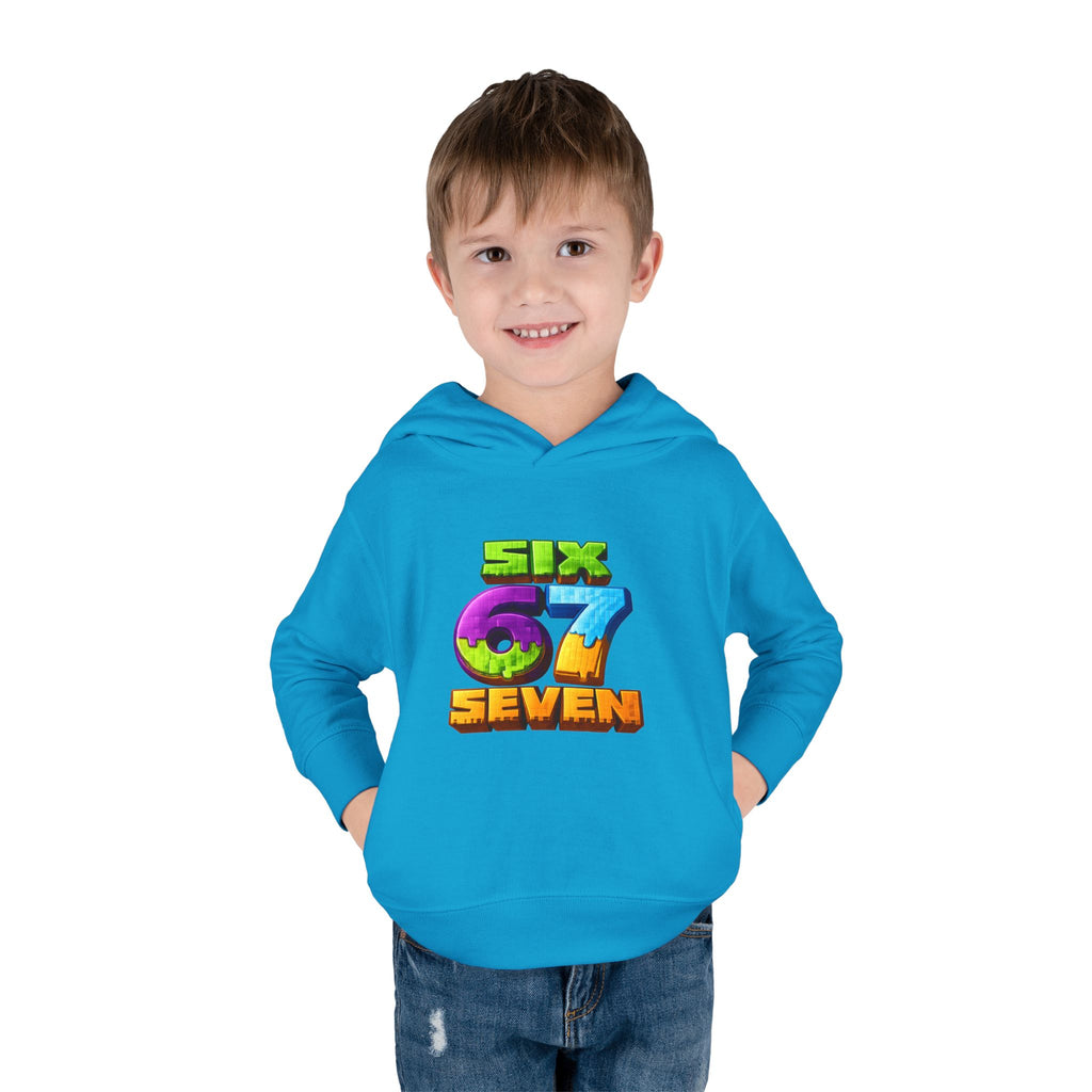 Toddler Hoodie — Colorful "Six 7 Seven" Gaming Style Pullover