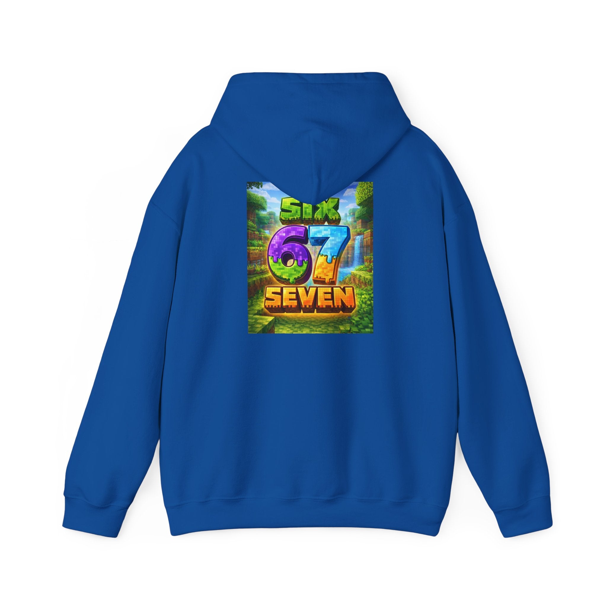 Hoodie — Colorful "Six 67 Seven" Graphic Hoodie (Gaming/Nature Vibe)