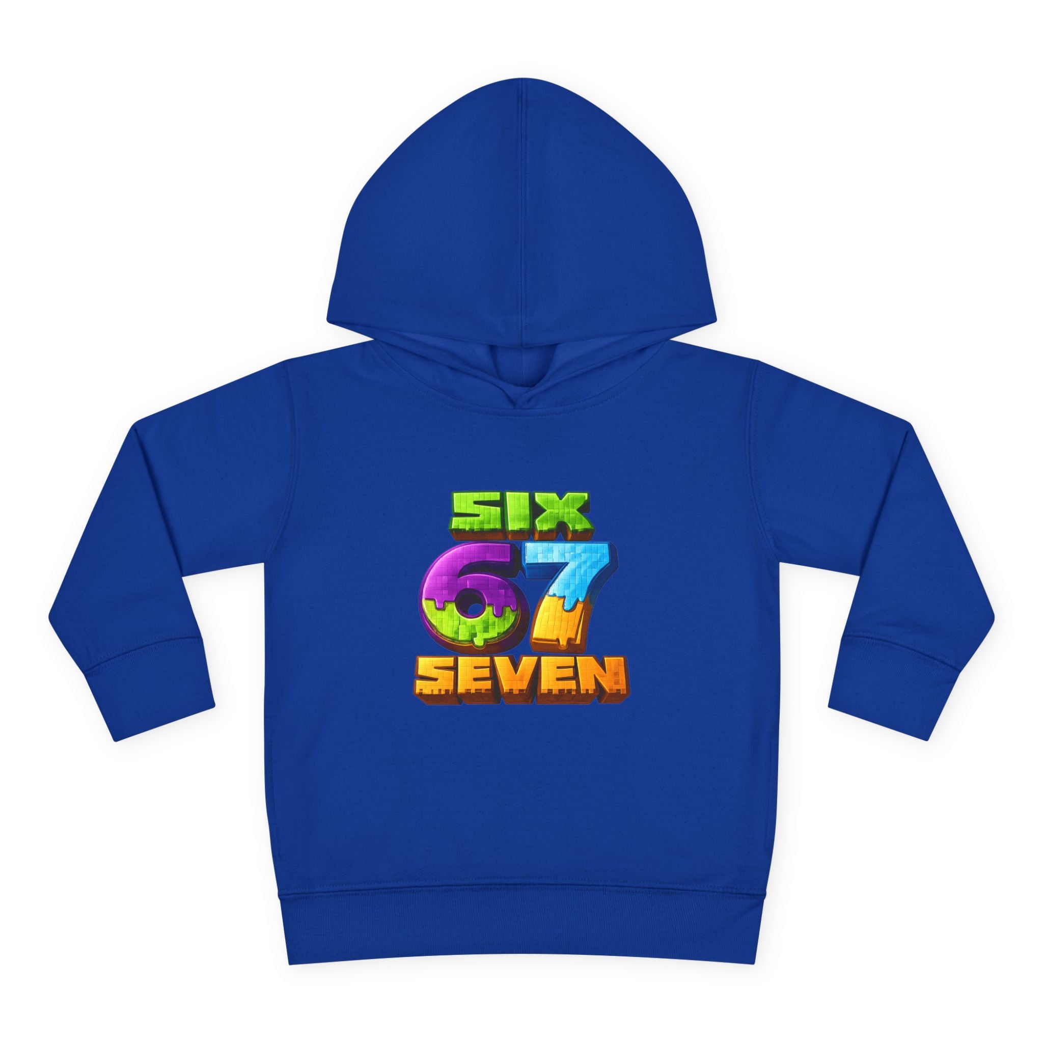 Toddler Hoodie — Colorful "Six 7 Seven" Gaming Style Pullover